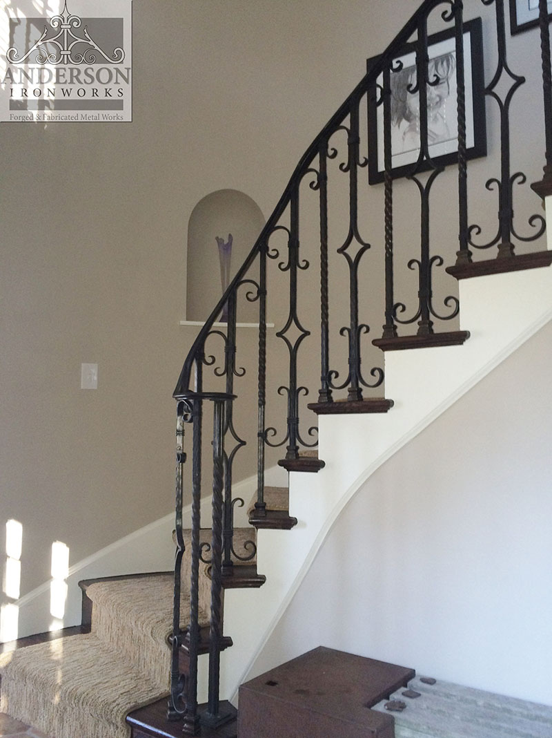 Wrought Iron Railing Custom And Pre Designed Anderson Ironworks