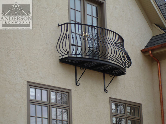 Wrought Iron Balcony Custom Or Pre Designed Anderson Ironworks