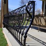 Wrought iron patio rail