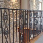 Interior wrought iron railing