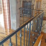 Interior wrought iron railing
