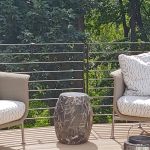 Wrought iron deck rail