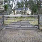 Custom stainless steel driveway gate Custom stainless steel driveway gate