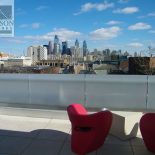 Steel and glass rooftop privacy fence Steel and glass rooftop privacy fence