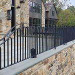 Wrought iron fence and rail