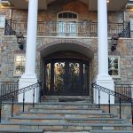 Wrought iron stair rail