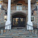 Wrought iron stair rail