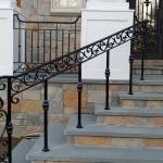 Wrought iron stair rail