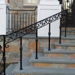 Wrought iron stair rail