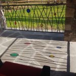 Exterior patio rail