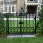 Wrought iron garden gate Wrought iron garden gate