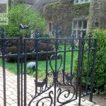 Wrought iron garden gate Wrought iron garden gate