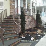 Curved Iron stair railing Curved Iron stair railing