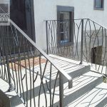 Iron stair railing Iron stair railing