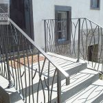 Iron stair railing Iron stair railing