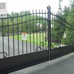 Wrought iron driveway gate Wrought iron driveway gate
