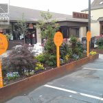 Steel parking signs and garden box frames Steel parking signs and garden box frames