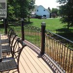Iron deck railing Iron deck railing