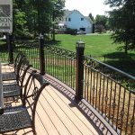 Iron deck railing Iron deck railing