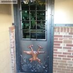 Wrought iron door frame with steel Wrought iron door frame with steel