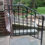 Iron stair rail Iron stair railing