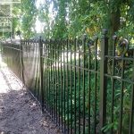 Perimeter security fence Perimeter security wrought iron fence