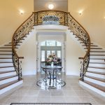 Interior wrought iron stair railing