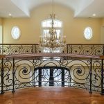 Interior wrought iron railing
