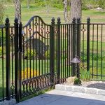Wrought iron gate and fence