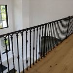 Interior wrought iron railing