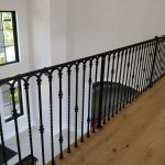 Interior wrought iron railing
