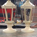 Brass gas lights