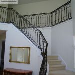 Iron stair railing Iron stair railing