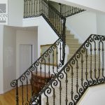 Interior iron stair rail Interior wrought iron stair railing