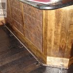 Brass bar foot rail Brass bar foot rail