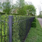 Fence post corner view wrought iron fence post corner view