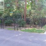 Driveway entrance Fenced driveway entrance