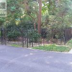 Driveway entrance Fenced driveway entrance