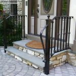 Exterior iron stair railing Exterior wrought iron stair railing