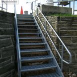 Commercial steel stair and stair railing Commercial steel stair and stair railing