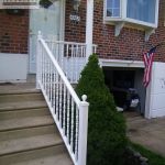 Exterior coated stair railing Exterior coated stair railing
