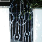 Wrought iron walkway gate Wrought iron walkway gate