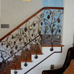 Ornamental combined metal stair railing Ornamental combined metal stair railing