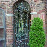Custom wrought iron garden gate Custom wrought iron garden gate
