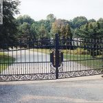 Custom wrought iron driveway gate Custom wrought iron driveway gate
