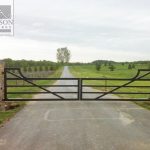 Custom wrought iron driveway gate Custom wrought iron driveway gate