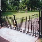 Custom wrought iron driveway gate Custom wrought iron driveway gate
